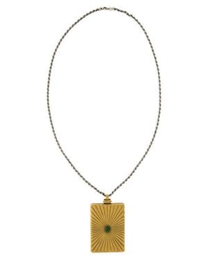 Versace Circe Locket Pendant Necklace - Multicolor