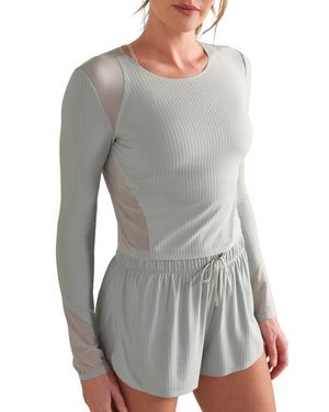 Rhone Lightspeed Performance Long Sleeve T-Shirt - Gray
