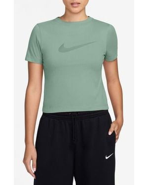 Nike Sportswear Swoosh Burnout Logo T-Shirt - Green