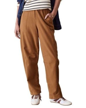 Marine Layer Jessie Barrel Leg Pants - Brown