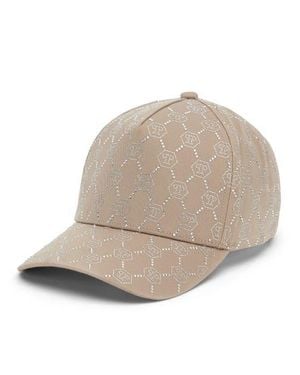 Philipp Plein Baseball Cap Monogram - Natural