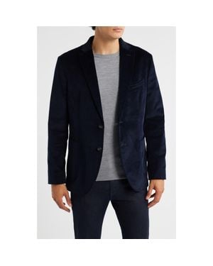GRUNER 1949 Alfi Stretch Corduroy Sport Coat - Blue