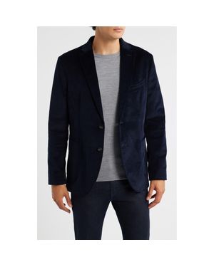GRUNER 1949 Alfi Stretch Corduroy Sport Coat - Blue
