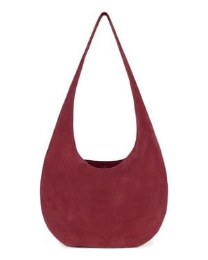 WE-AR4 The H Leather Hobo Bag - Red
