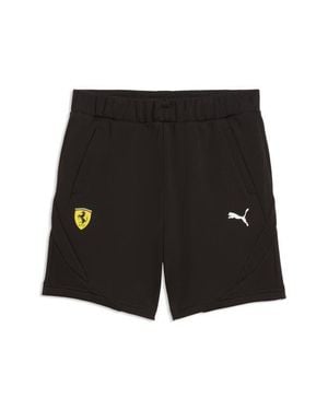 PUMA Kids' Scuderia Ferrari Sweat Shorts - Black