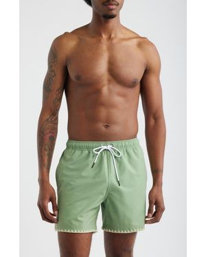 MAVRANS Hotel Stitch Swim Trunks - Green