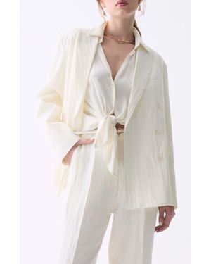 DELUC Caleira Relaxed Blazer - White