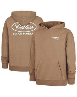 '47 Boston Celtics Triple Double Foundation Premium Hoodie Sweatshirt - Brown