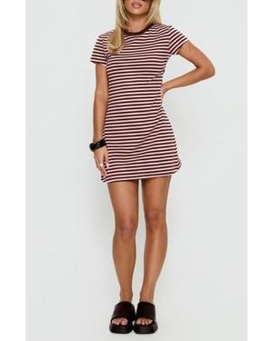 Princess Polly Settle Down T-Shirt Dress - Red