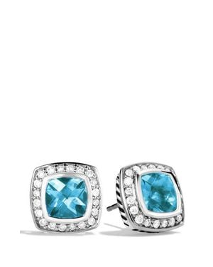 David Yurman 'Albion' Petite Earrings With Semiprecious Stones & Diamonds - Blue