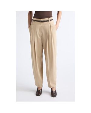 TOTEME Draped Balloon Pants - Natural