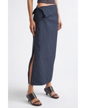 Paloma Wool Fosca Adjustable Recycled Nylon & Organic Cotton Skirt - Blue