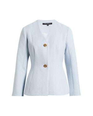 French Connection Boiled Wool Jacket - Blue