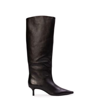 Black Suede Studio Sutton 50 Knee-High Boot - Black