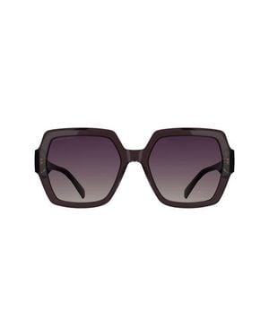Kendra Scott Dira 56Mm Rectangle Sunglasses - Purple