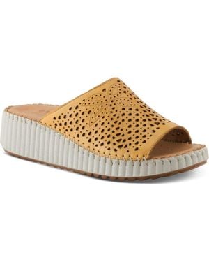 Spring Step Rhydian Wedge Sandal - Metallic