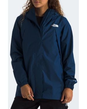 The North Face Antora Waterproof Hooded Rain Parka - Blue