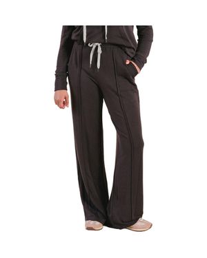 Poplinen Betty Modal Wide Leg Pant - Black