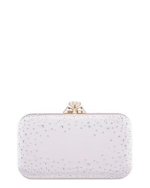 Nina Lindsay Frame Clutch - White