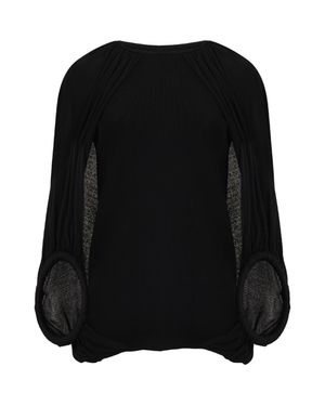 eem Double-Hoop Knitted Top - Black