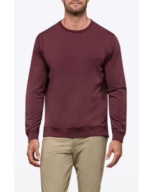 Cuts Hyperloop Split Hem Sweatshirt - Red