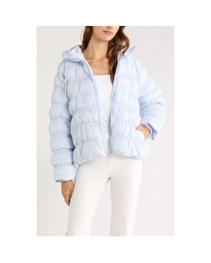 Zella All Over Ruched Jacket - Blue