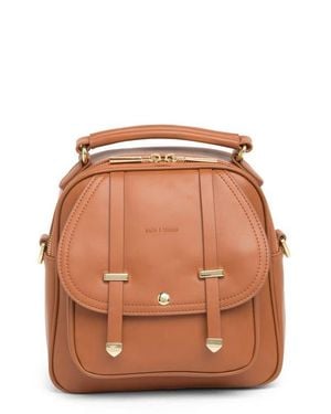 Belle & Bloom Camila Leather Backpack - Brown