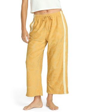 Billabong Sun Palm Jacquard Terry Pants - Yellow