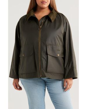 Barbour Croxdale Waxed Cotton Jacket - Black
