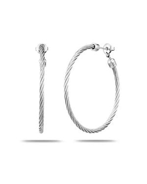 Charriol Celtic Hoop Earrings - White