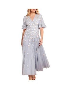 Needle & Thread Dandelion Ditsy Ankle Gown - Purple