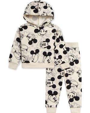 Disney Mickey Mouse Fleece 2-Piece Hoodie And Pants Set - Metallic