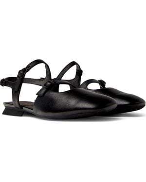 Camper Myra Ankle Strap Flat - Black