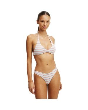 Cotton On Scoop Neck Halter Bikini Top - Brown