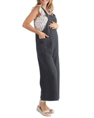 Cache Coeur Maternity And Nursing Overalls Maya - Blue