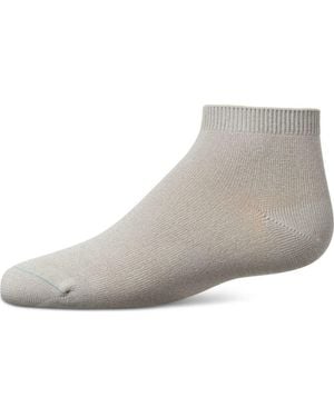 Memoi Basic Silky-Soft Gauge Ankle Sock - Gray