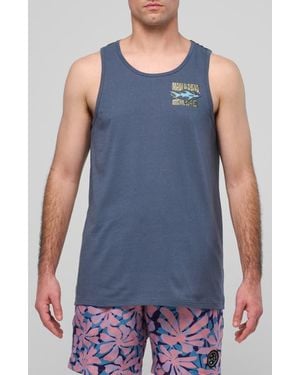 Maui & Sons Biting Edge Graphic Tank - Blue