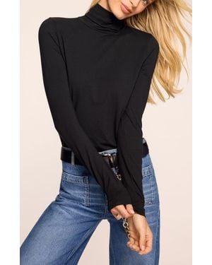 Ramy Brook Thea Turtleneck Top - Black