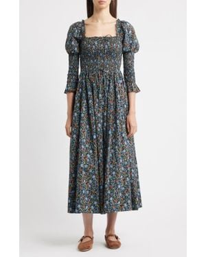 Doen Bijou Floral Midi Dress - Multicolor