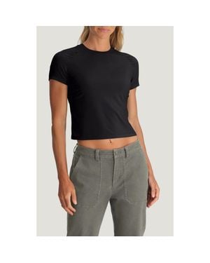 Free Fly Elevate Lightweight Crop T-Shirt - Black