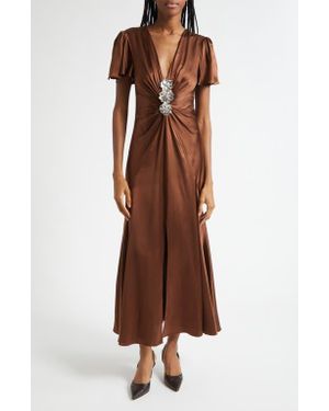 Cinq À Sept Kordyn Silk Maxi Dress - Brown