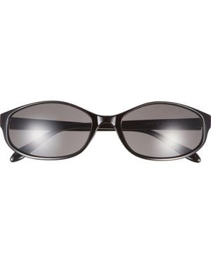 BP. Oval Wrap Sunglasses - Brown