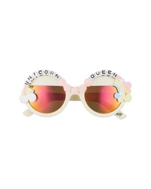 Rad & Refined Unicorn Queen Round Sunglasses - Pink