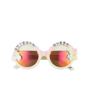 Rad & Refined Unicorn Queen Round Sunglasses - Pink