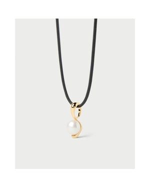 Pdpaola La Perla Essential Pendant Necklace - White