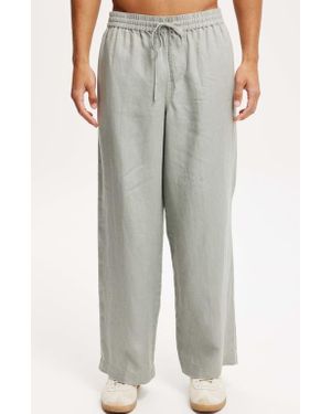 Cotton On Super Baggy Linen Pant - Gray