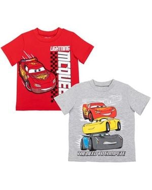 Disney Cars Lightning Mcqueen 2-Piece Short Sleeve T-Shirt Set - Red