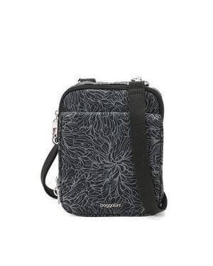 Baggallini Securtex Journey Anti-Theft Mini Crossbody - Gray