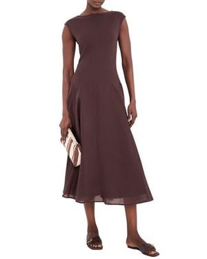 Mint Velvet Sleeveless Midi Dress - Purple