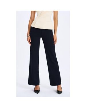 Miss Circle Yanin Low-Rise Straight Leg Pants - Blue